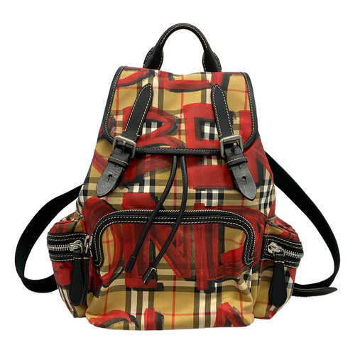 Burberry beige red multi nylon - burberry,